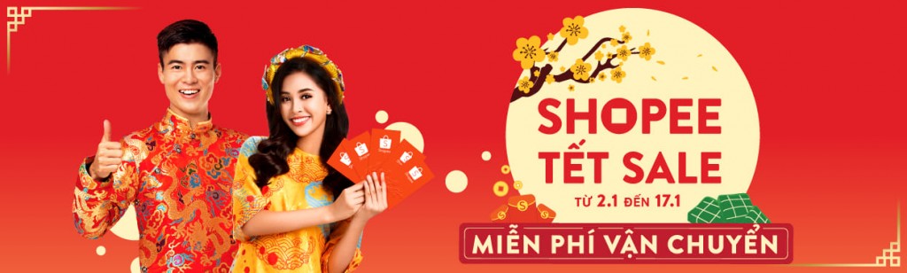 Shopee khuyến mãi tết 2019 ƯU ĐÃI SỐC